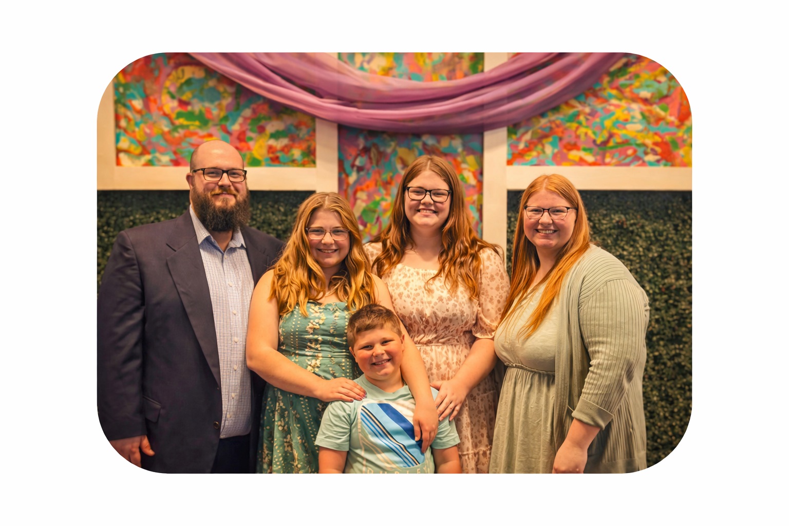 Joshua and his family